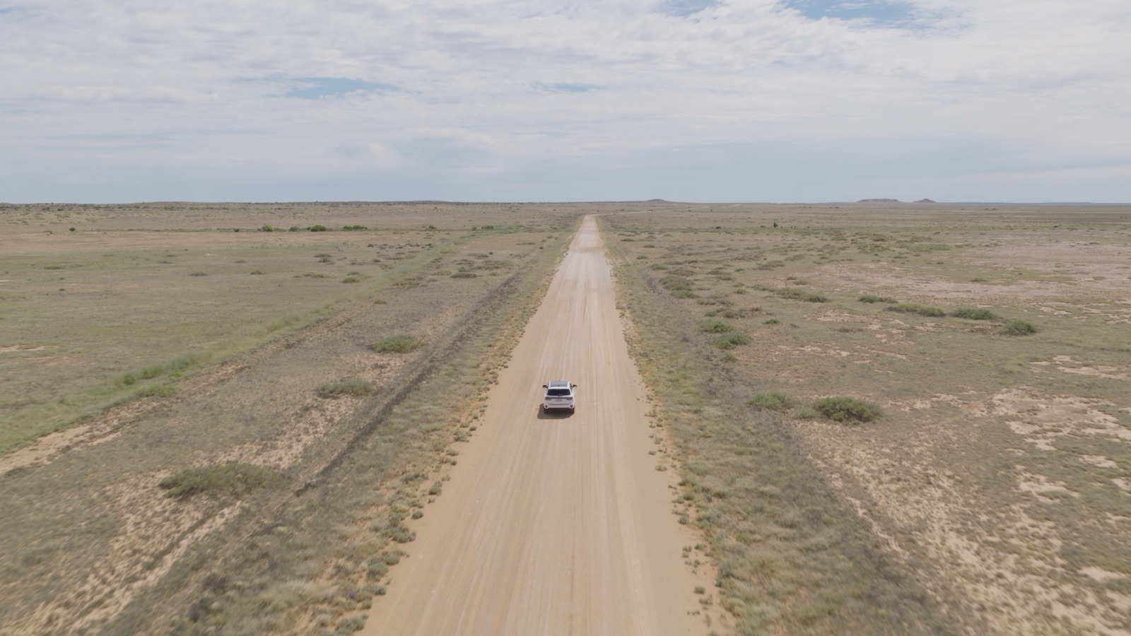 Before: the same aerial with only the camera log conversion